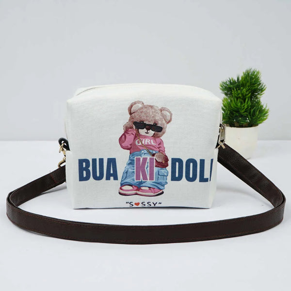 Personalised Teddy Printed Kids Sling Bag